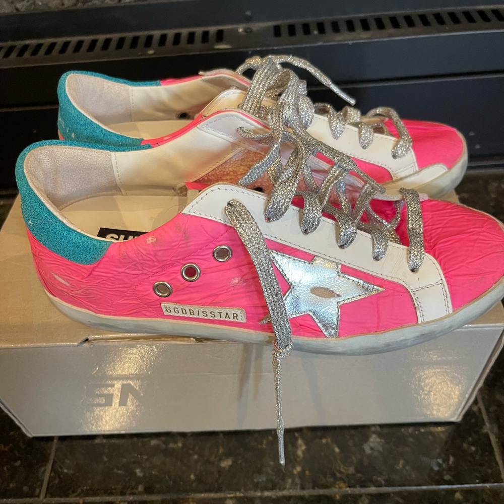 Golden Goose Superstar, size 37, Hot Pink